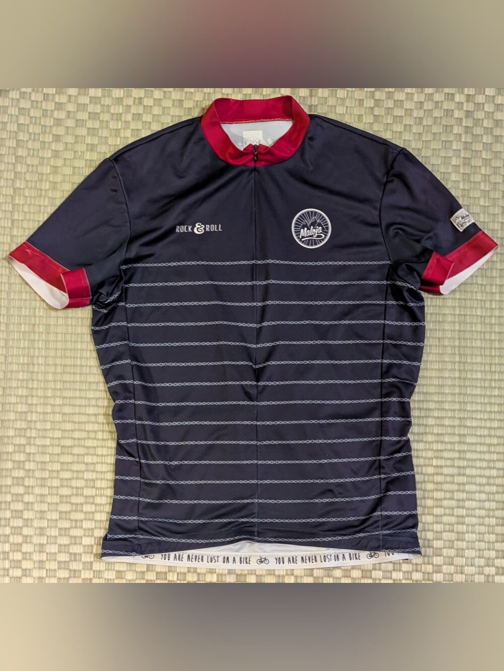 Maloja Rock & Roll Cycling Jersey Women's Size Large Made in Italy